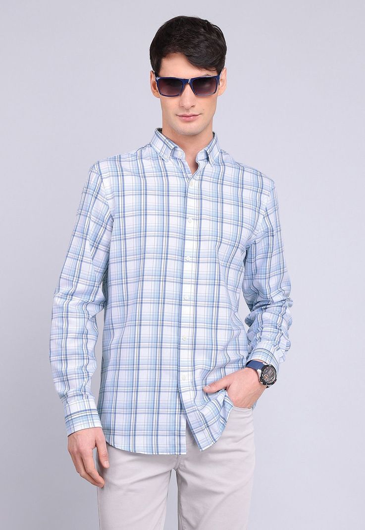 Camisa Cuadros Manga Larga Guy Laroche GLBVF04CE-0