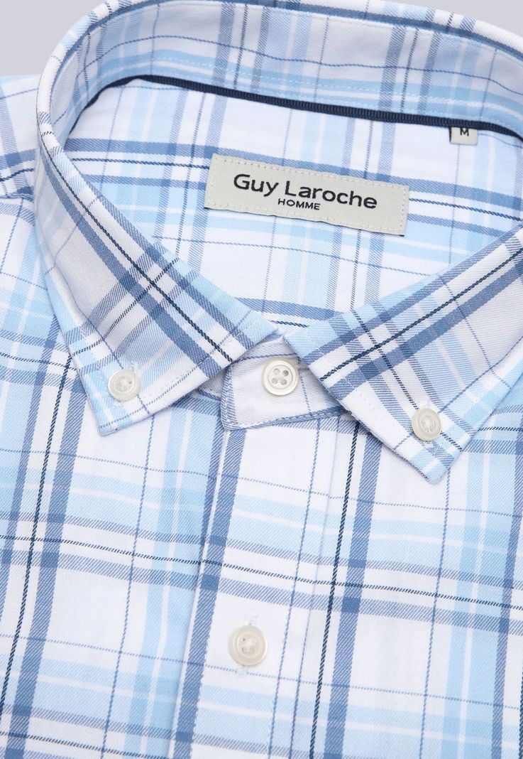 Camisa Cuadros Manga Larga Guy Laroche GLBVF04CE-5