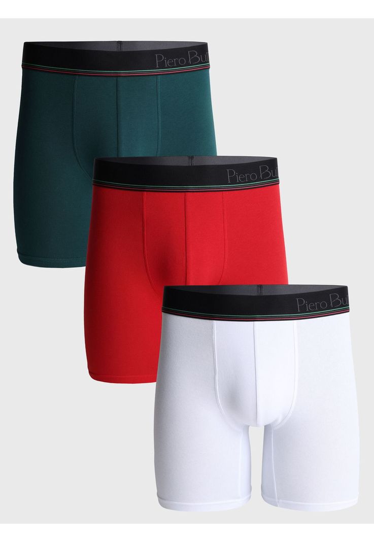 Boxer 3 Unidades Liso Multicolor Piero Butti PBBO313SU Surtido S