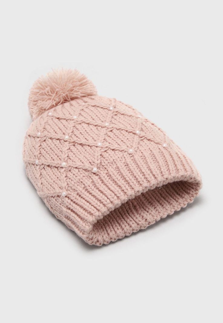 Gorro De Invierno Niña Osito OGOA606RD-1