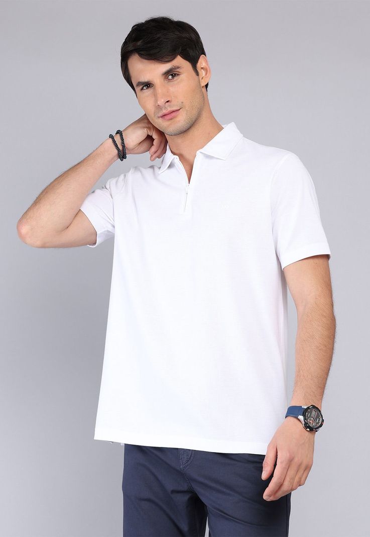 Polera Pique Manga Corta Arrow PO32031BL Blanco S