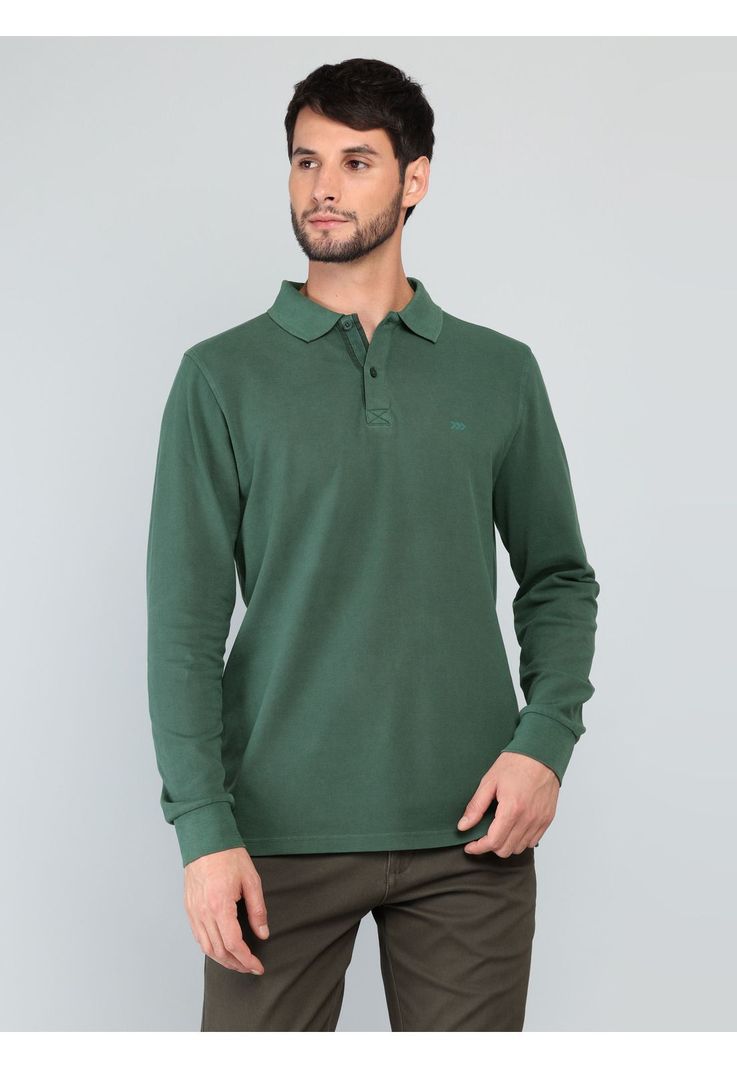 Polera Pique Stone Wash Regular Fit Verde Arrow PO33072VE S