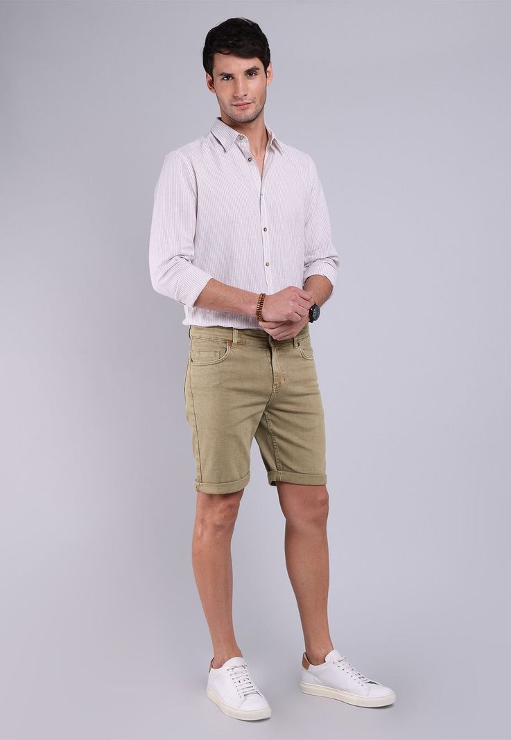 Bermuda Denim Slim Fit Soviet BVSHC90BE-3