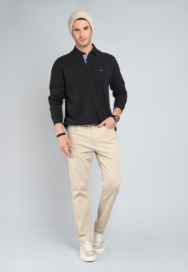 Polera Pique Manga Larga Guy Laroche GLBIK48NE-3