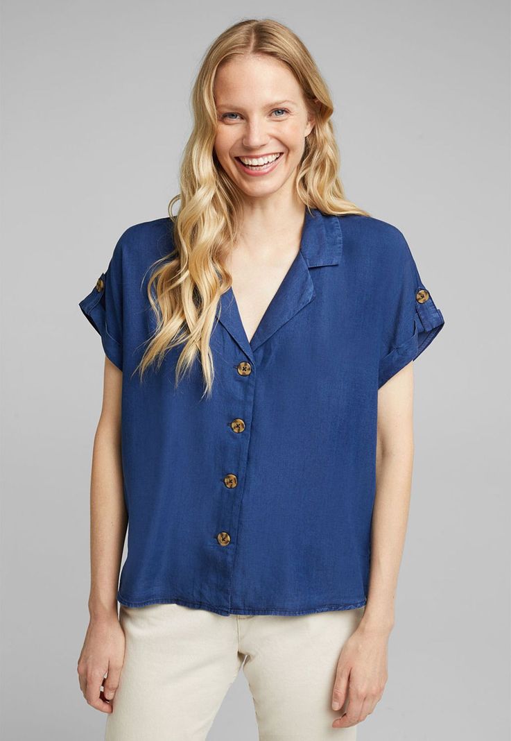 Blusa En 100% Lyocell Esprit