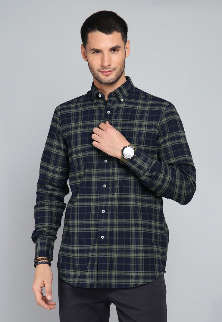 Camisa Cuadros Manga Larga Guy Laroche GLBIF48NB-0