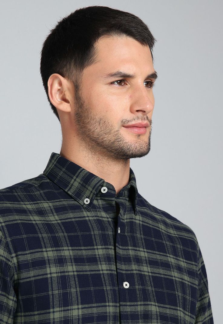 Camisa Cuadros Manga Larga Guy Laroche GLBIF48NB-2