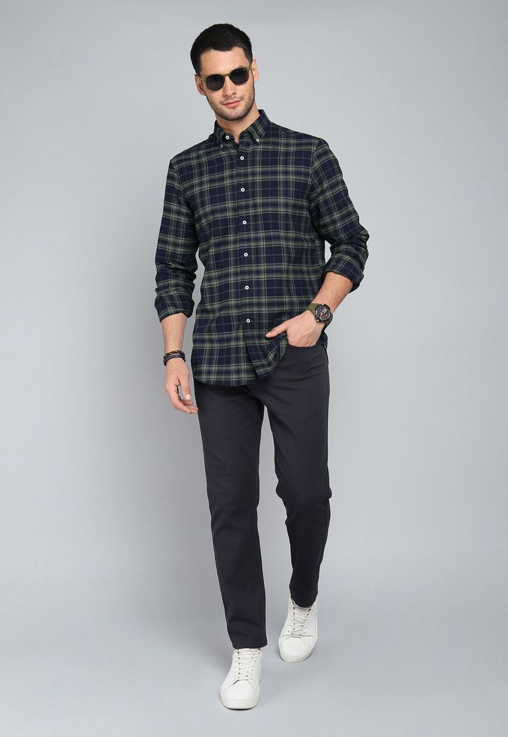 Camisa Cuadros Manga Larga Guy Laroche GLBIF48NB-3