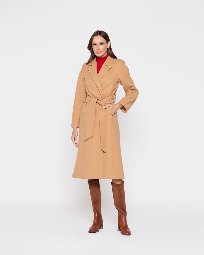 ABRIGO AMAPOLA CAMEL Ludovica-0