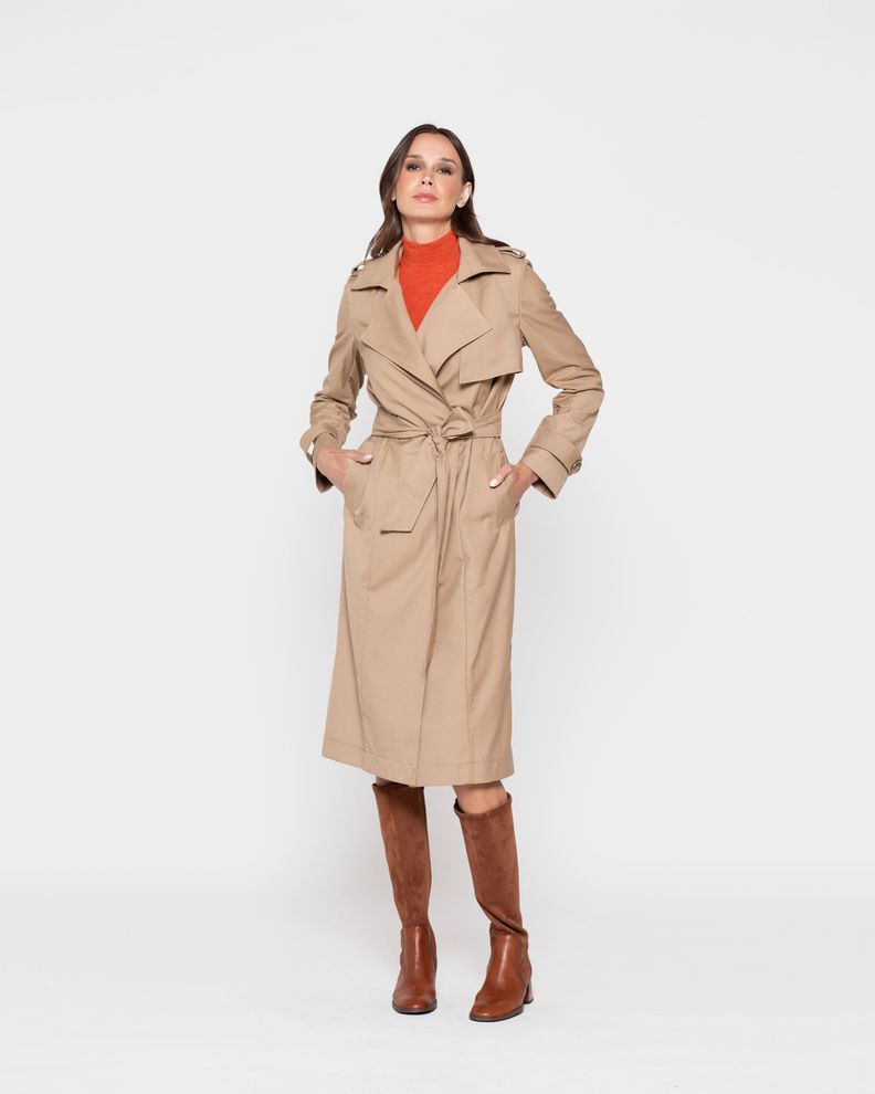 TRENCH JACINTO CAMEL Ludovica-0