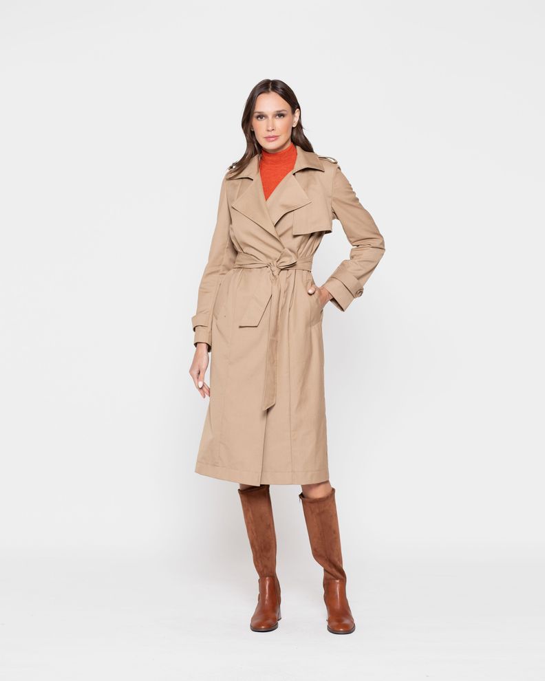 TRENCH JACINTO CAMEL Ludovica-1