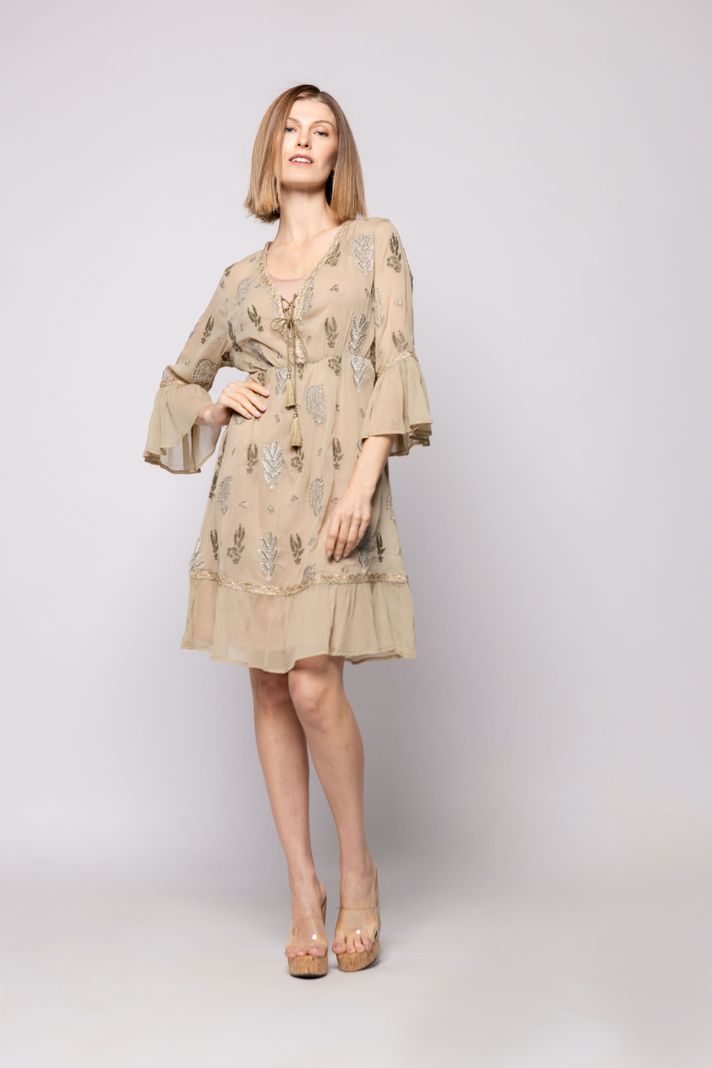 VESTIDO ZINNIA VERDE Ludovica-0