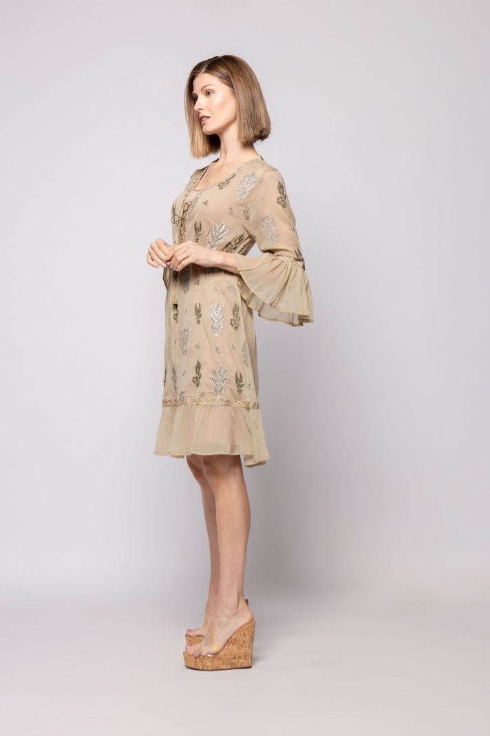VESTIDO ZINNIA VERDE Ludovica-1