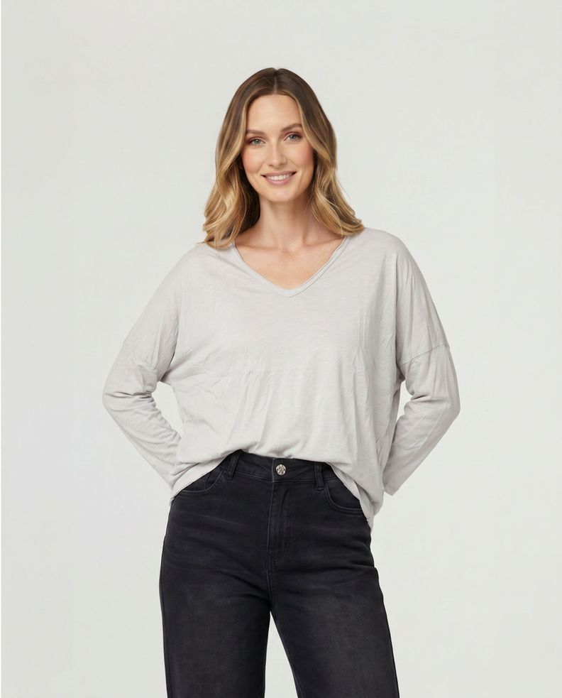 Polera Mujer Lavinia Beige Lineatre