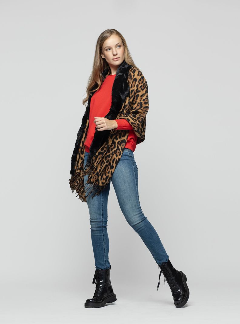 PONCHO LIORA CAMEL-0