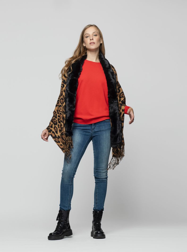 PONCHO LIORA CAMEL-1