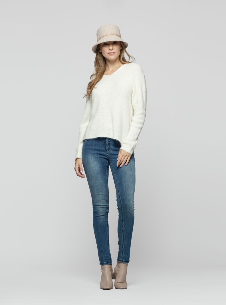 Sombrero Mujer Emina Beige Lineatre-0