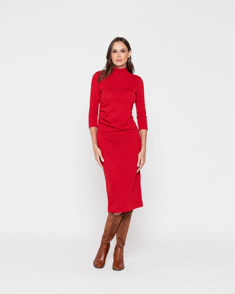VESTIDO AMAPOLA ROJO Ludovica-0