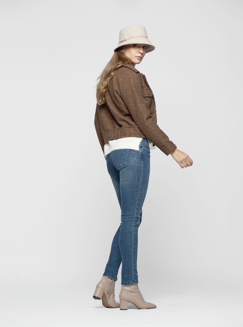 Chaqueta Mujer Eyra Chocolate Lineatre-0