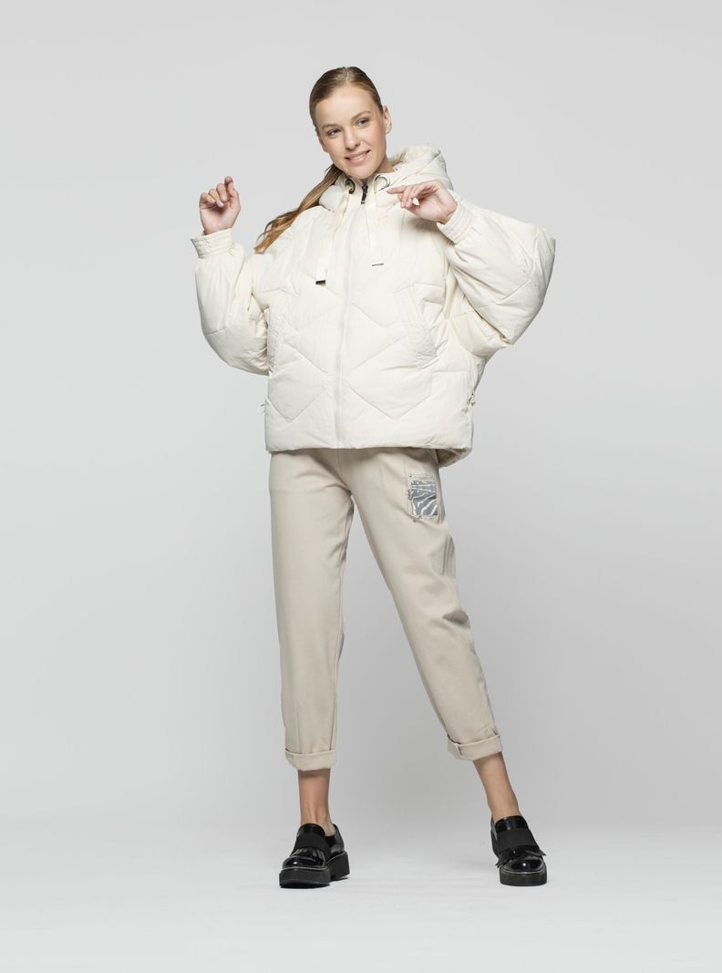 Parka Mujer Elaia Crudo Lineatre-2