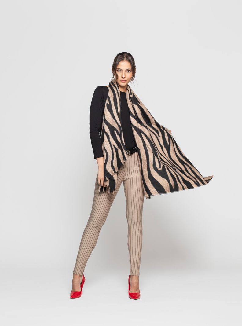 Echarpe Mujer Serina Camel Lineatre-0