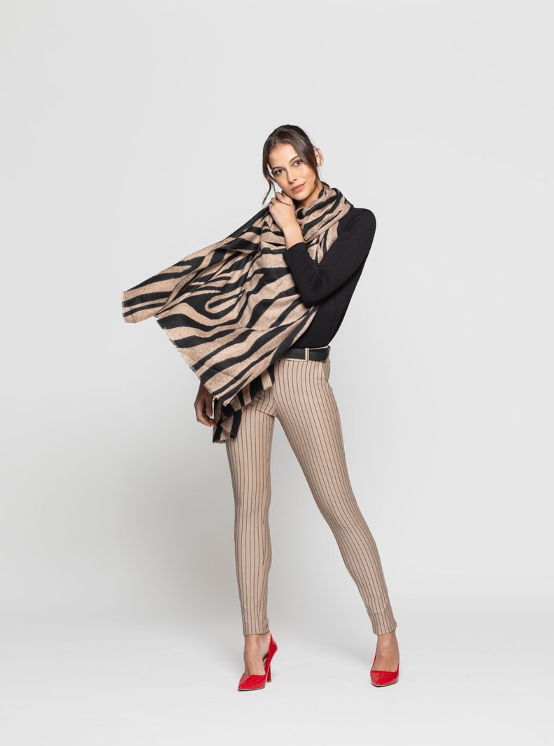 Echarpe Mujer Serina Camel Lineatre-2