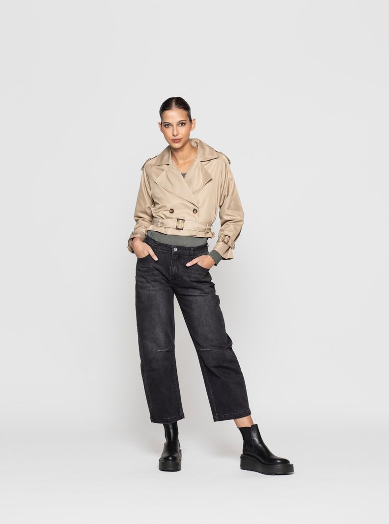 Chaqueta Mujer Veyra Beige Lineatre-1