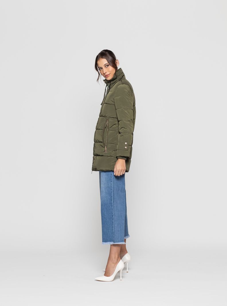 Parka Mujer Kaira Verde Musgo Lineatre-0