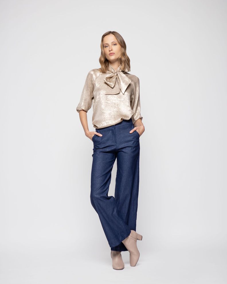 BLUSA NARCISO DORADO Ludovica-0