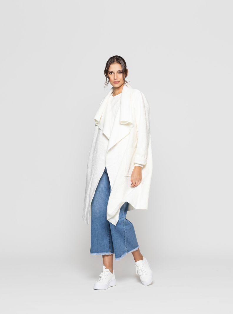 Abrigo Mujer Sofia Crudo Lineatre-1
