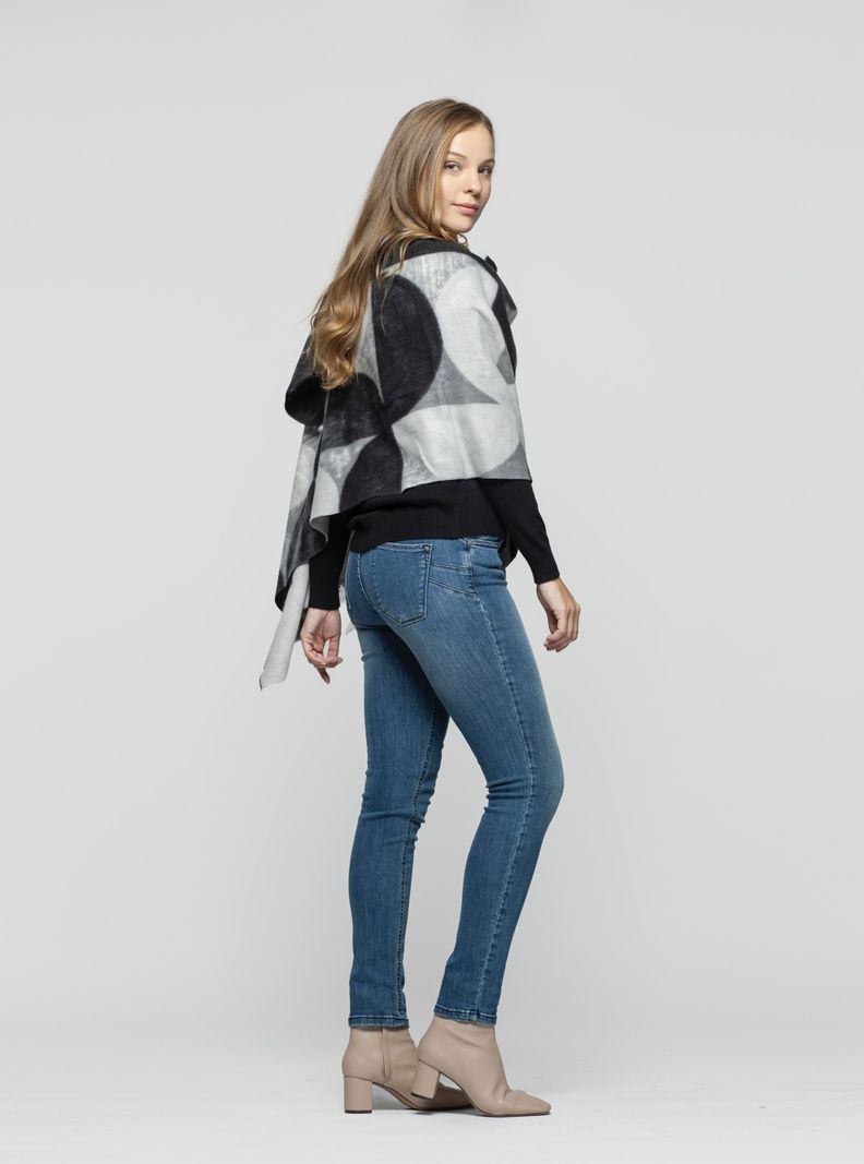 Echarpe Mujer Inara Negro Lineatre-2