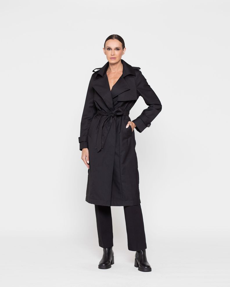 TRENCH JACINTO NEGRO Ludovica-0