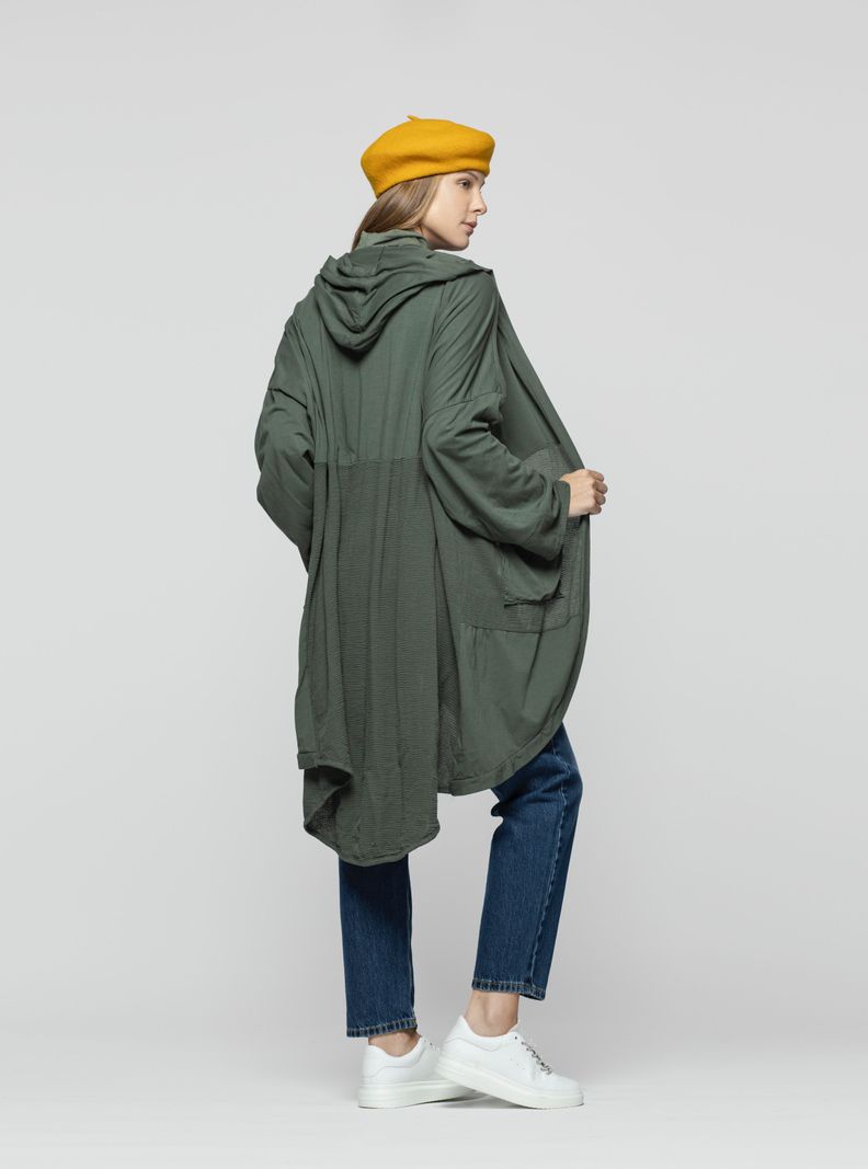 Tapado Mujer Iria Verde Lineatre-0