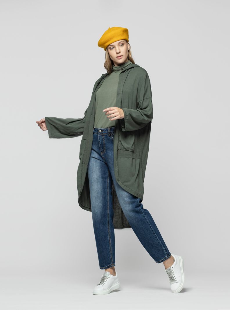 Tapado Mujer Iria Verde Lineatre-1