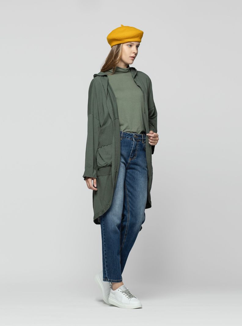 Tapado Mujer Iria Verde Lineatre-2