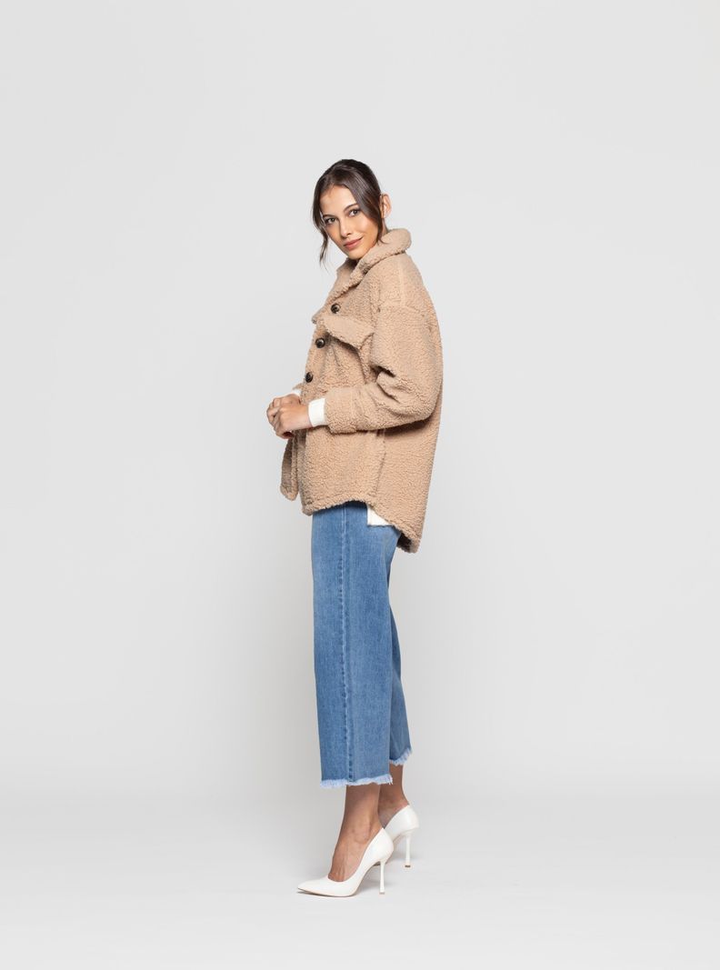 Chaqueta Mujer Noelis Beige Lineatre-1
