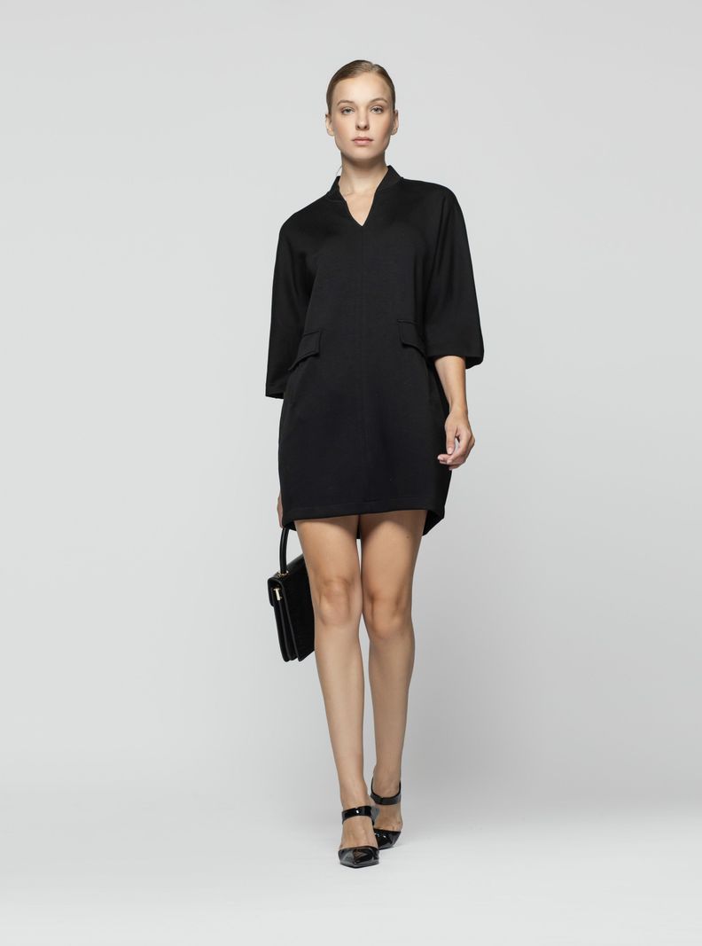 Vestido Mujer Nerya Negro Lineatre-1