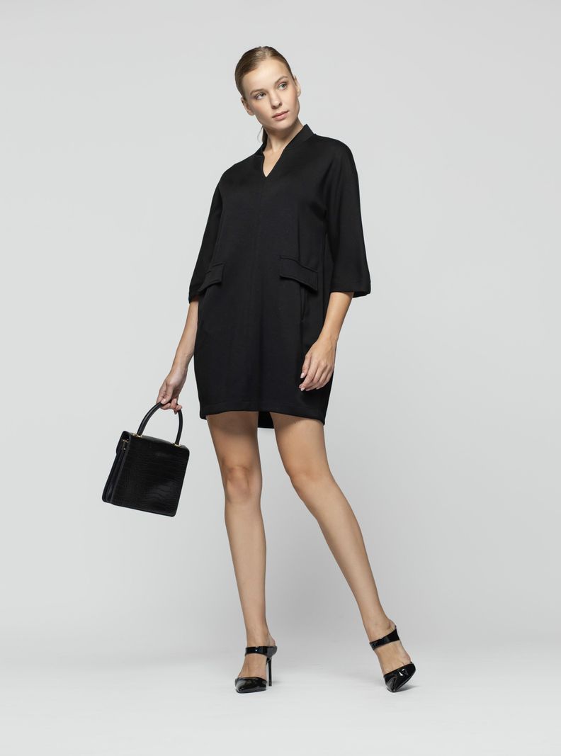 Vestido Mujer Nerya Negro Lineatre-2