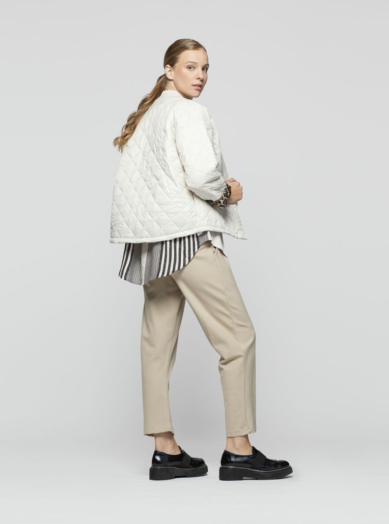 Chaqueta Mujer Clara Crudo Lineatre-1