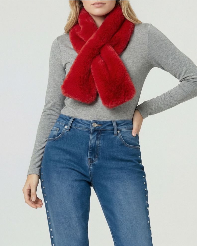 Cuello Mujer Stella Rojo Lineatre