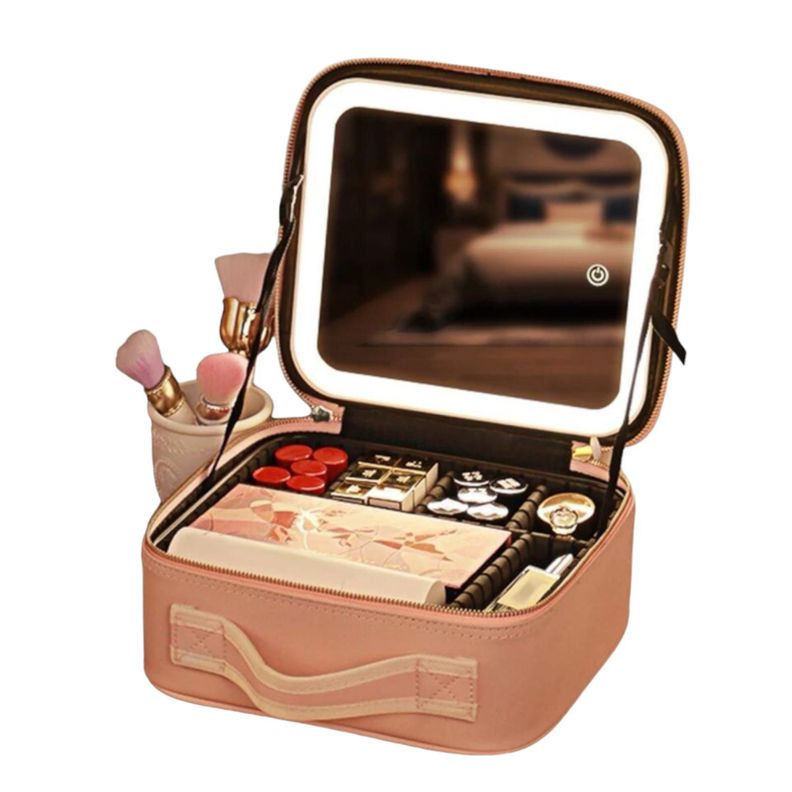 Maleta Cosmetiquero Organizador Con Luz Led-0