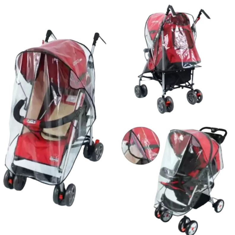 Cobertor Funda Cubre Coche Para Bebe Transparente Universal-1