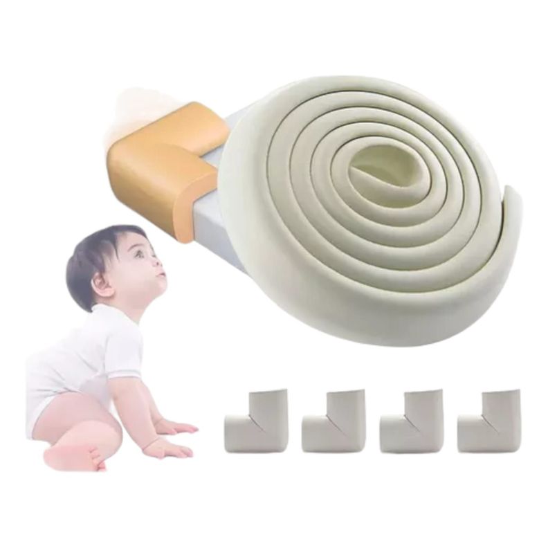 Protección Anti Golpes De Goma Para Borde De Mesas Y Muebles -0