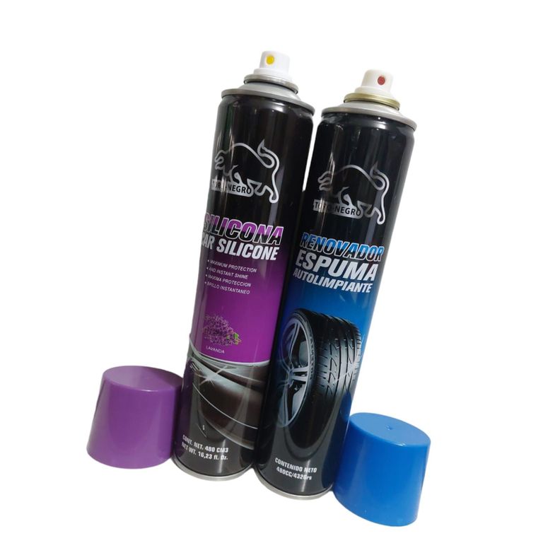 Kit Auto Pack Silicona + Renovador O Cera.480cc-1