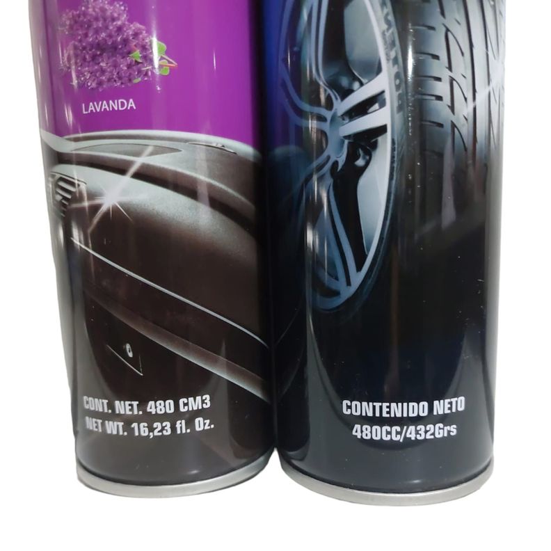 Kit Auto Pack Silicona + Renovador O Cera.480cc-3