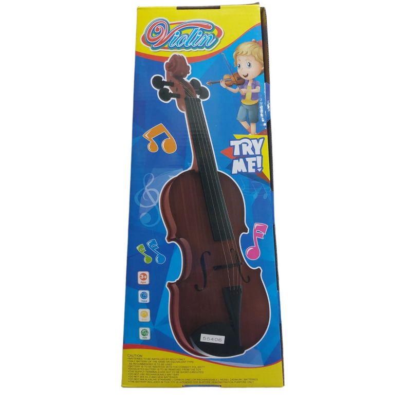 Violín Infantil De Juguete Para Niños Color Marrón-1