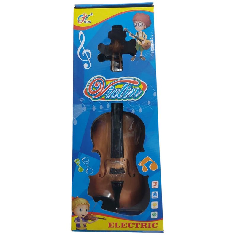 Violín Infantil De Juguete Para Niños Color Marrón-3