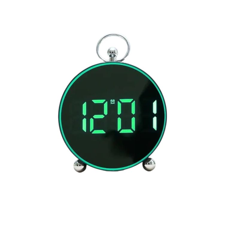 Reloj Digital de Escritorio Diseño Redondo 11x11cm