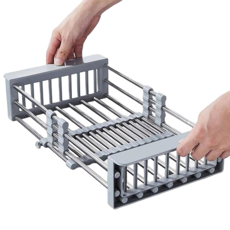 Escurridor De Platos Ajustable Multiusos, Fregadero, Estante-2