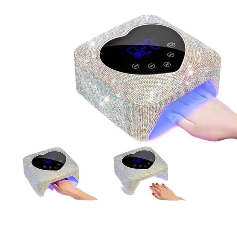 Lampara De Uñas Led Uv Recargable Inalámbrica De 72w-1